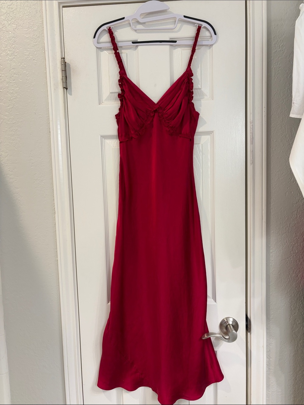 Soma Deep Wine Red Silk Nightgown